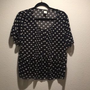 J crew outlet sheer blouse
